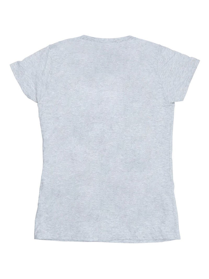 Disney - T-shirt motif Mickey Mouse motif/style silhouette et bisou Gris chiné - Kiabi