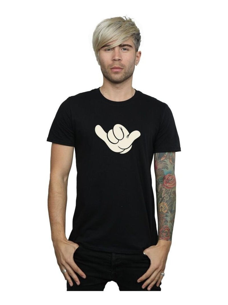 Disney - T-shirt motif Mickey Mouse motif/style Skateboard Noir - Kiabi