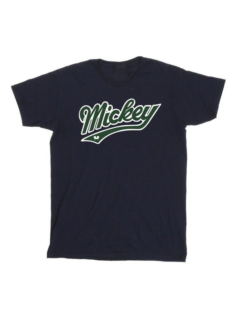 Disney - T-shirt motif Mickey Mouse motif/style Vif Bleu marine - Kiabi