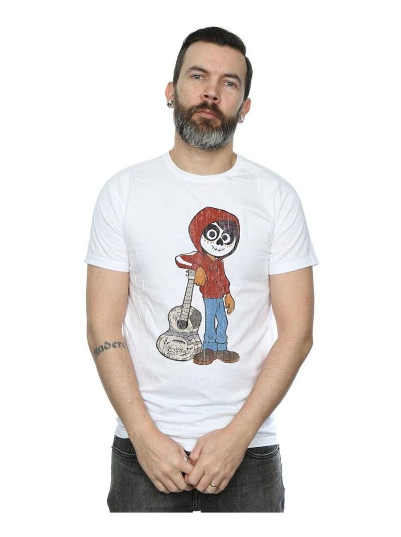 Disney - T-shirt motif Miguel motif/style Guitare COCO Blanc - Kiabi