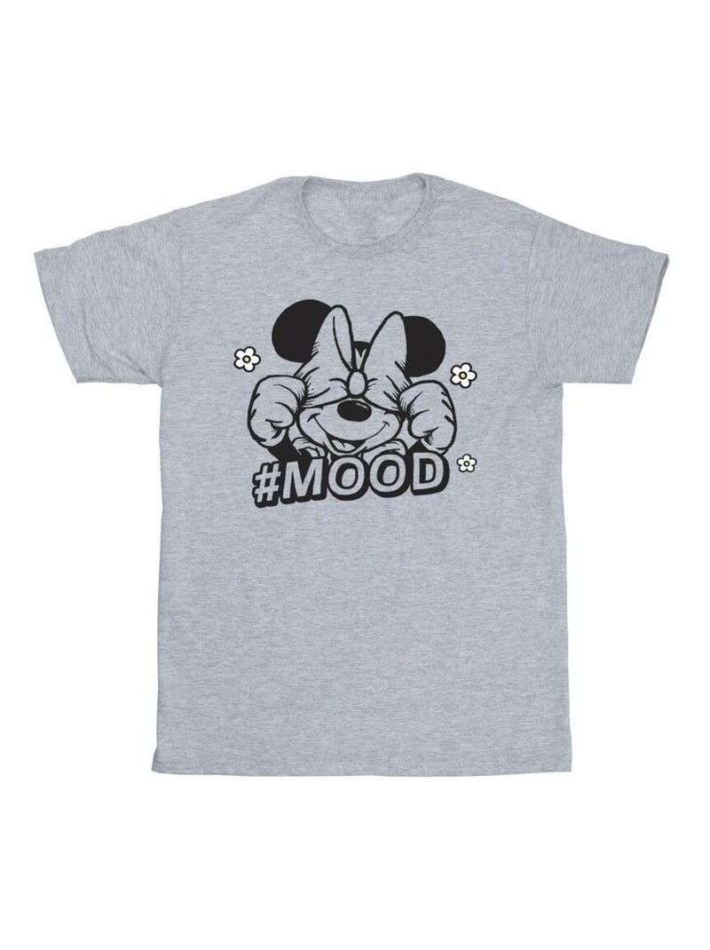 Disney - T-shirt motif Minnie Mouse MOOD Gris chiné - Kiabi