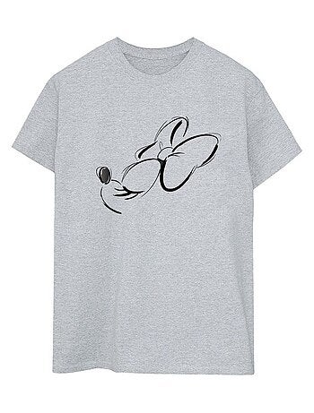 Disney - T-shirt motif Minnie Mouse motif/style Nez en l'air NOSE UP