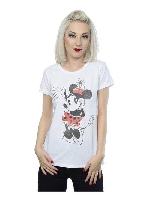 Disney - T-shirt motif Minnie Mouse motif/style ondulé - Kiabi