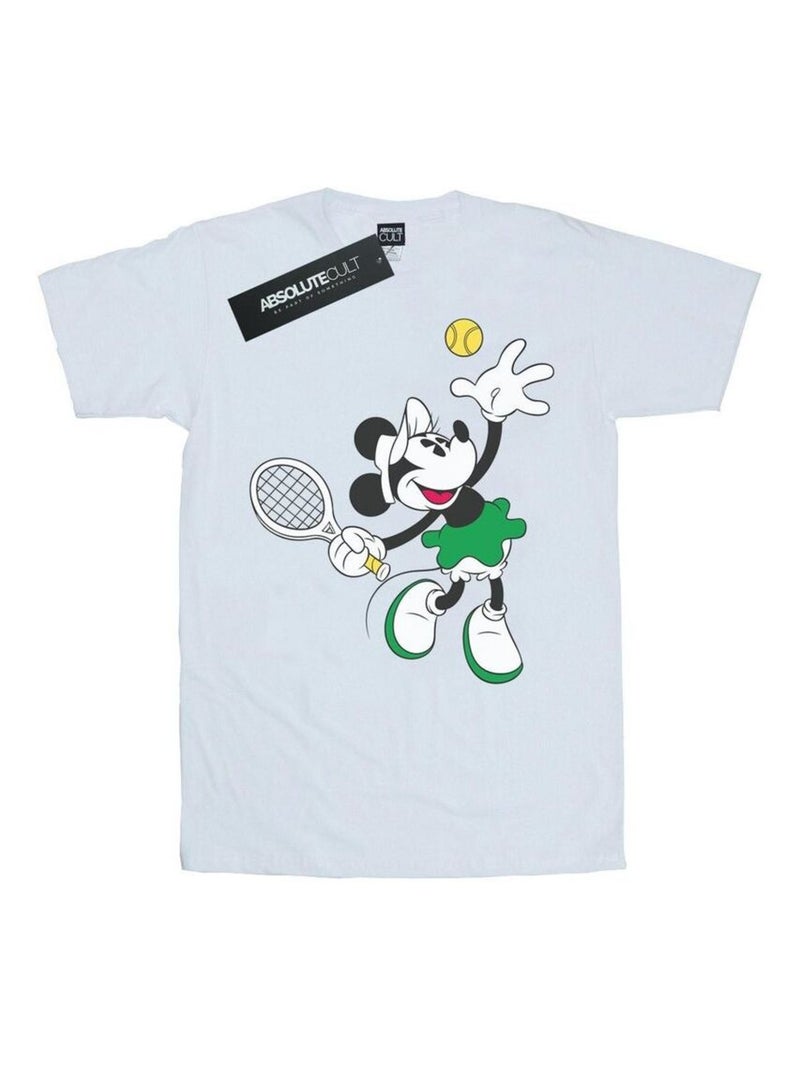 Disney - T-shirt motif Minnie Mouse motif/style Tennis Blanc - Kiabi