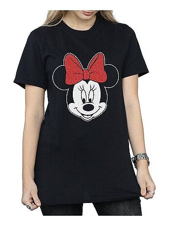 Disney - T-shirt motif Minnie Mouse motif/style Tête (Minnie Mouse)