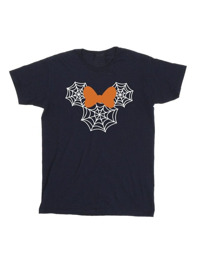 Disney - T-shirt motif Minnie Mouse motif/style Toile d'araignée Bleu marine - Kiabi