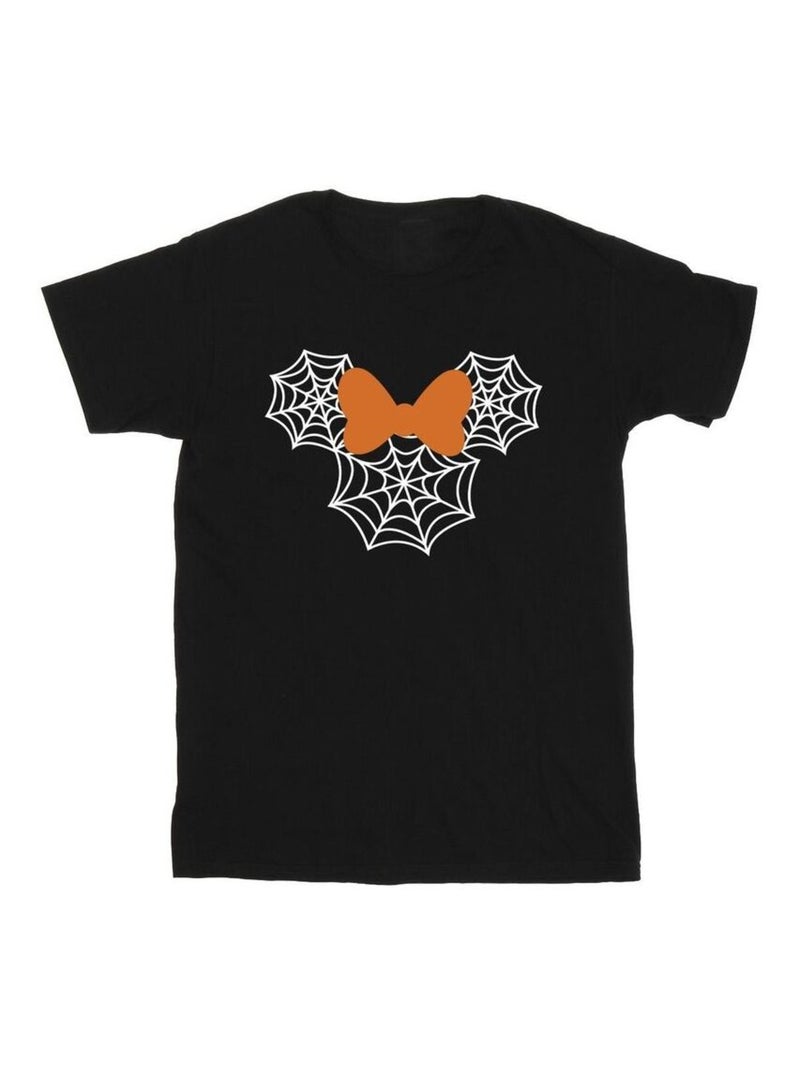 Disney - T-shirt motif Minnie Mouse motif/style Toile d'araignée Noir - Kiabi