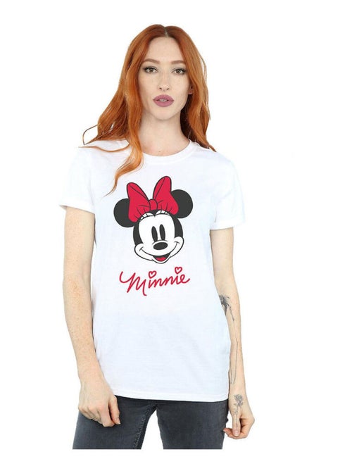 Disney - T-shirt motif Minnie Mouse motif/style visage (Minnie Mouse) - Kiabi