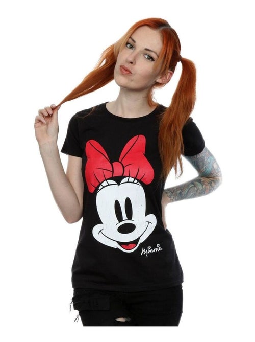 Disney - T-shirt motif Minnie Mouse motif/style visage - Kiabi