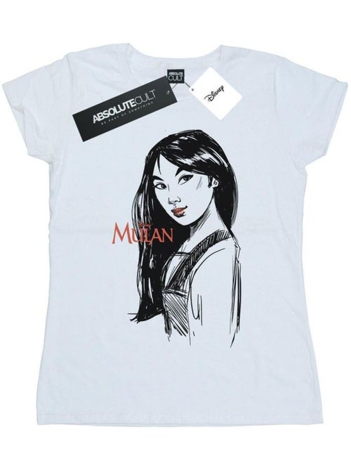 Disney - T-shirt motif Mulan motif/style croquis SKETCH - Kiabi Disney - T-shirt motif Mulan motif/style croquis SKETCH - Kiabi