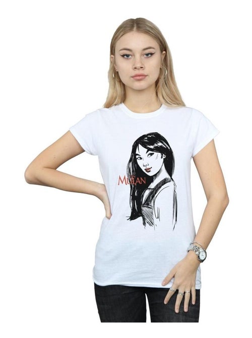 Disney - T-shirt motif Mulan motif/style croquis SKETCH - Kiabi Disney - T-shirt motif Mulan motif/style croquis SKETCH - Kiabi