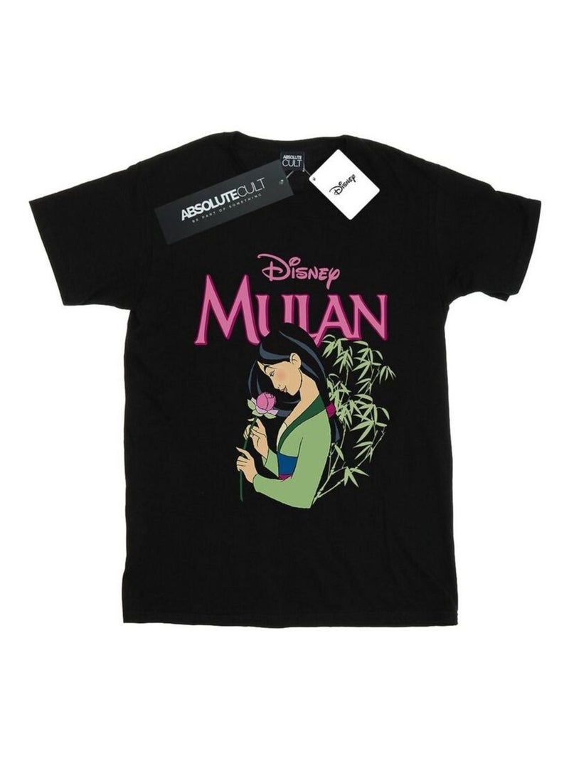 Disney - T-shirt motif Mulan motif/style Magnolia Noir - Kiabi