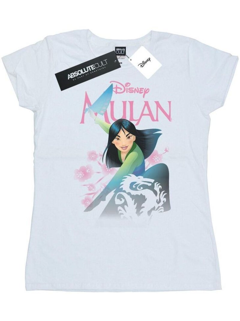 Disney - T-shirt motif Mulan MY OWN HERO Blanc - Kiabi