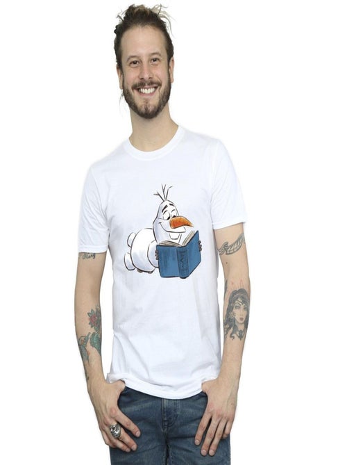 Disney - T-shirt motif Olaf motif/style Lecture La Reine des Neiges - Kiabi