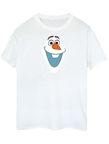 Disney - T-shirt motif Olaf motif/style visage La Reine des Neiges