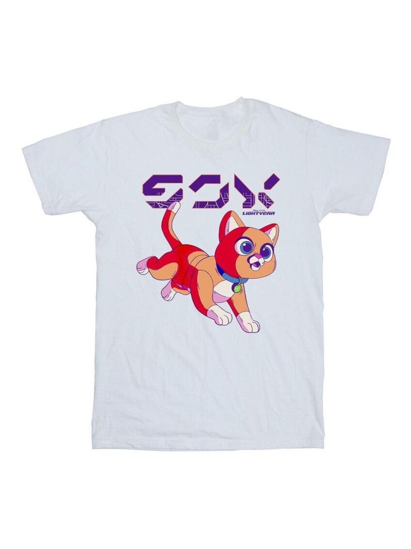 Disney - T-shirt motif Sox motif/style numérique et mignon LIGHTYEAR Blanc - Kiabi
