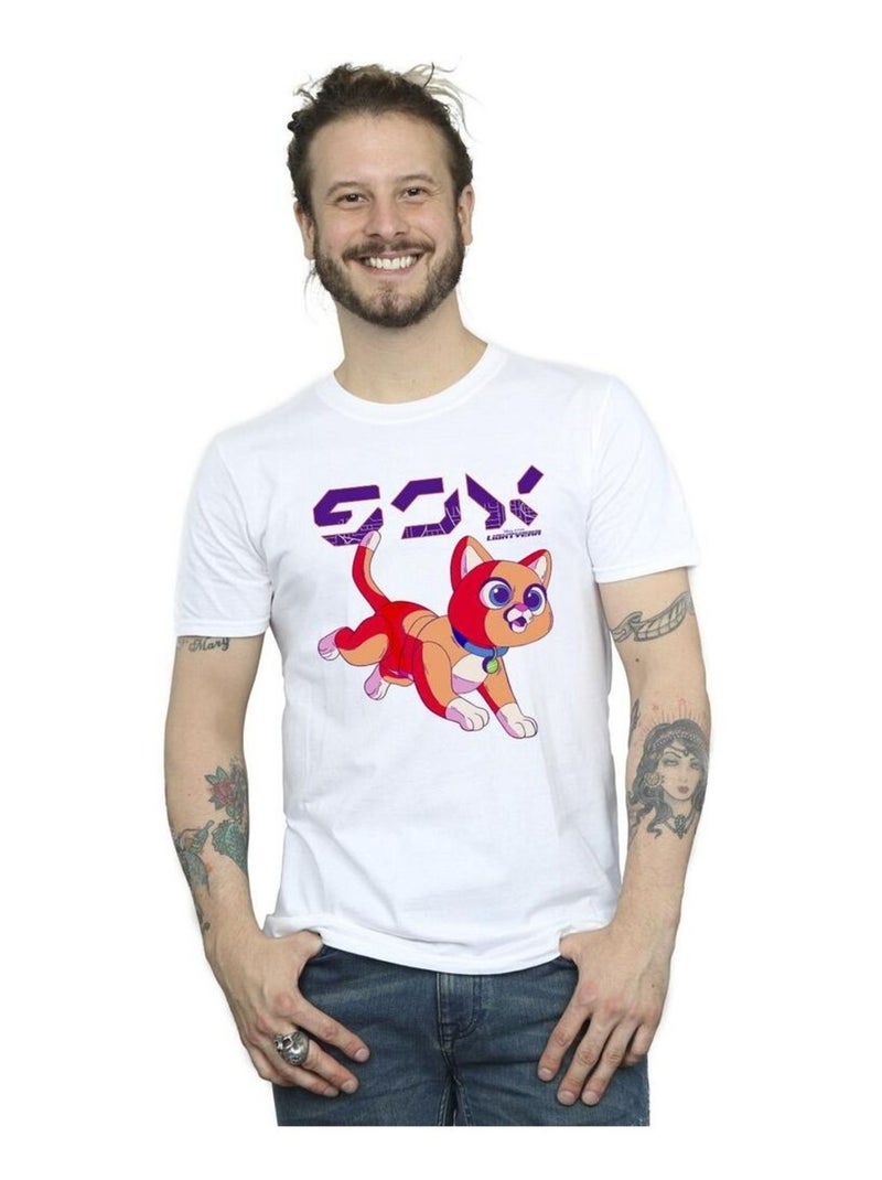 Disney - T-shirt motif Sox motif/style numérique et mignon LIGHTYEAR Blanc - Kiabi