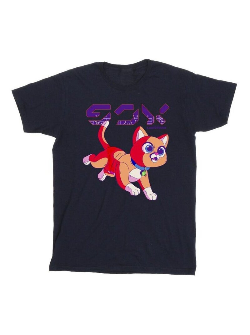 Disney - T-shirt motif Sox motif/style numérique et mignon LIGHTYEAR Bleu marine - Kiabi