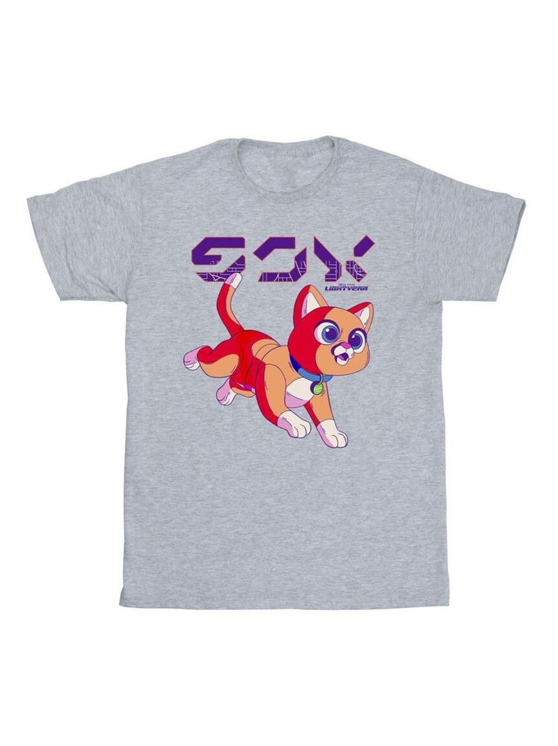 Disney - T-shirt motif Sox motif/style numérique et mignon LIGHTYEAR Gris chiné - Kiabi