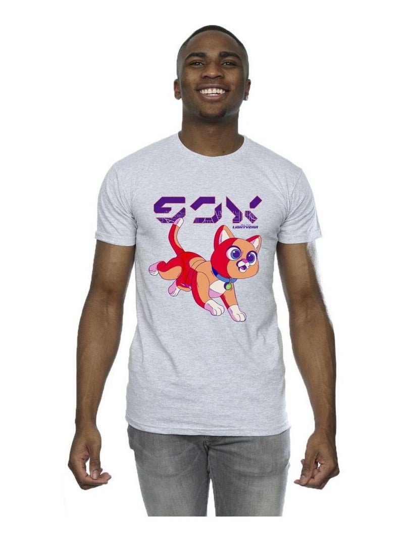 Disney - T-shirt motif Sox motif/style numérique et mignon LIGHTYEAR Gris chiné - Kiabi