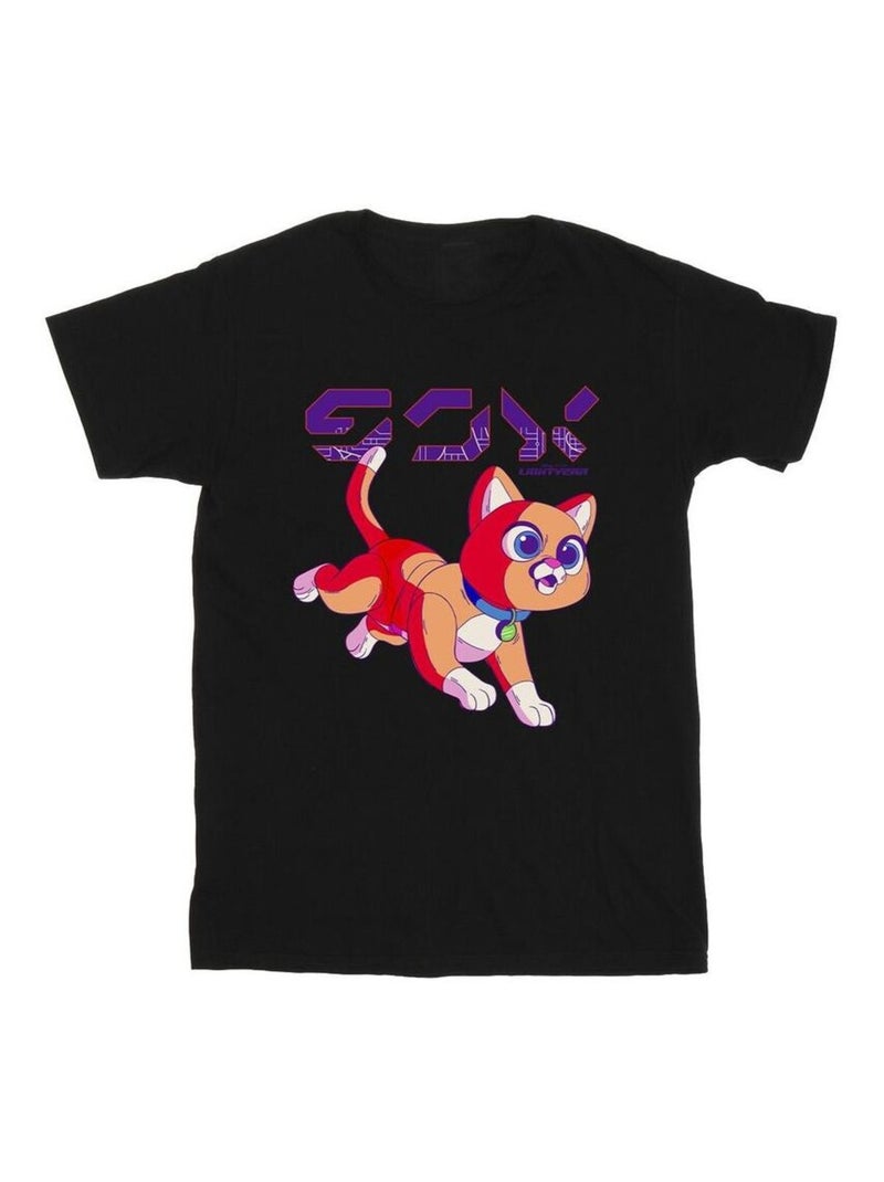 Disney - T-shirt motif Sox motif/style numérique et mignon LIGHTYEAR Noir - Kiabi
