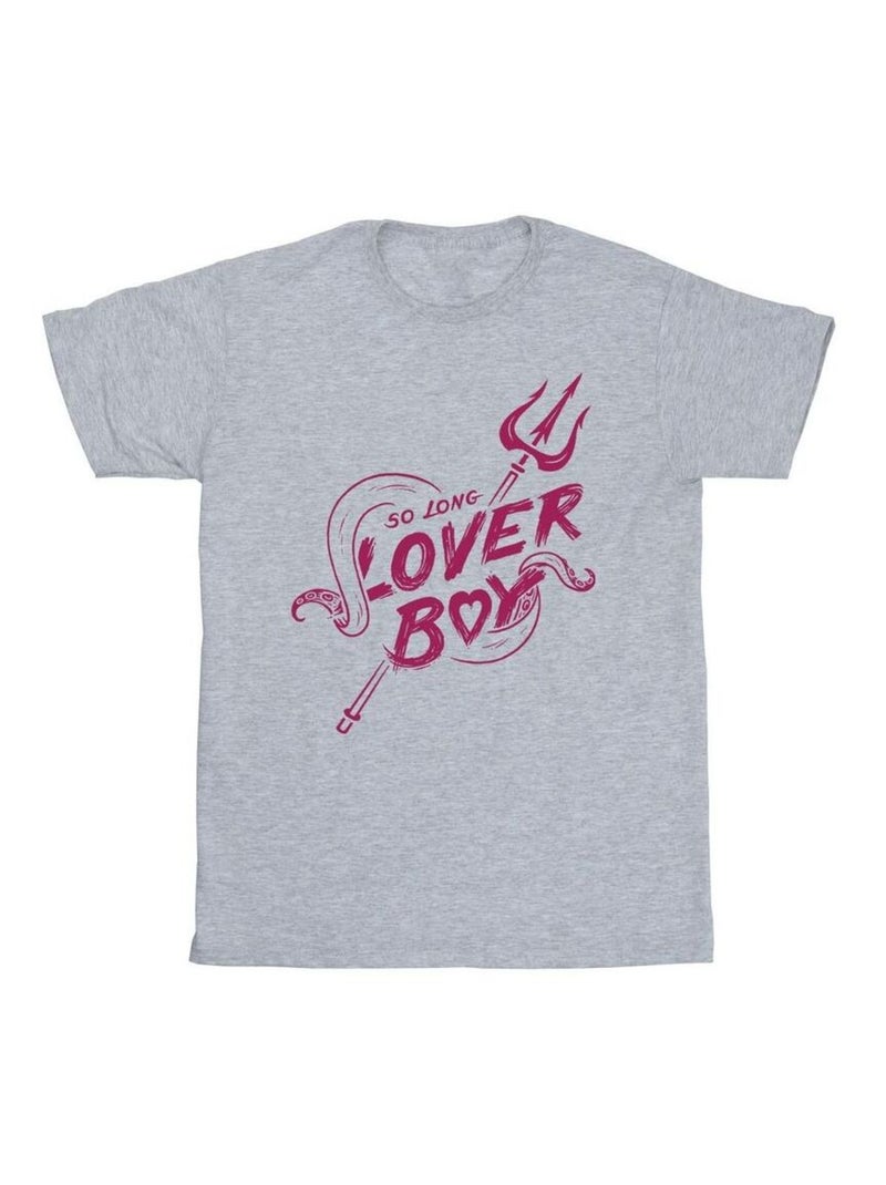 Disney - T-shirt motif Ursula motif/style Villains Gris chiné - Kiabi