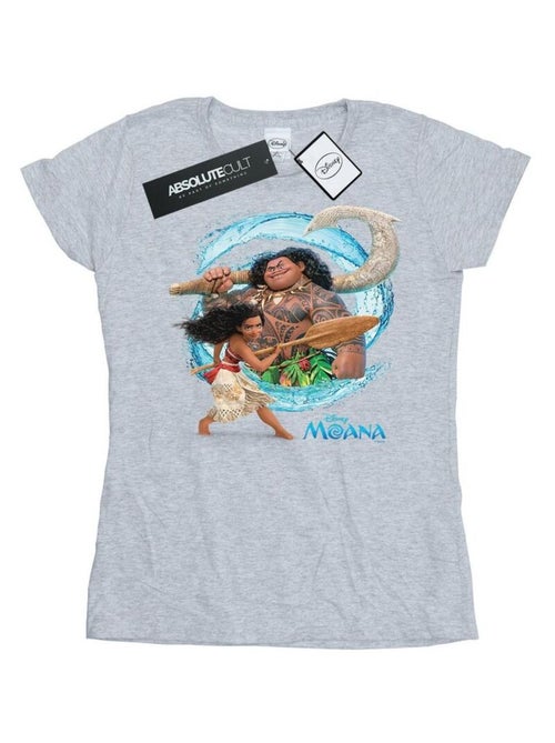 Disney - T-shirt motif Vaiana et Maui motif/style ondulé - Kiabi