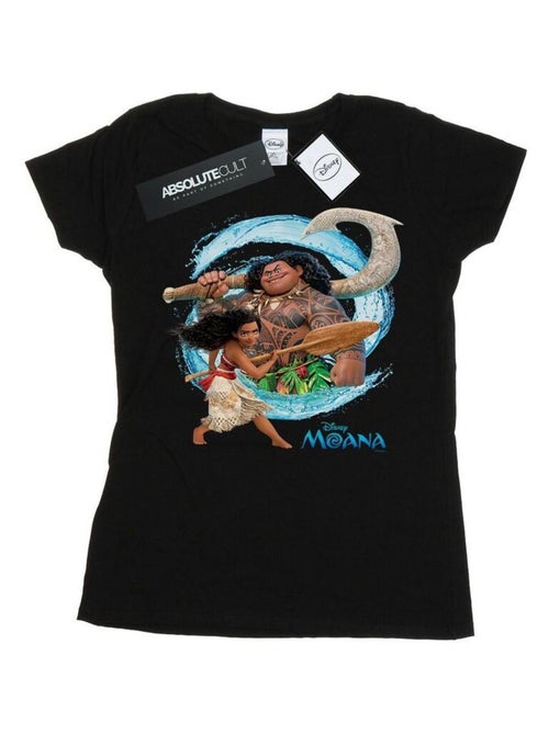 Disney - T-shirt motif Vaiana et Maui motif/style ondulé - Kiabi