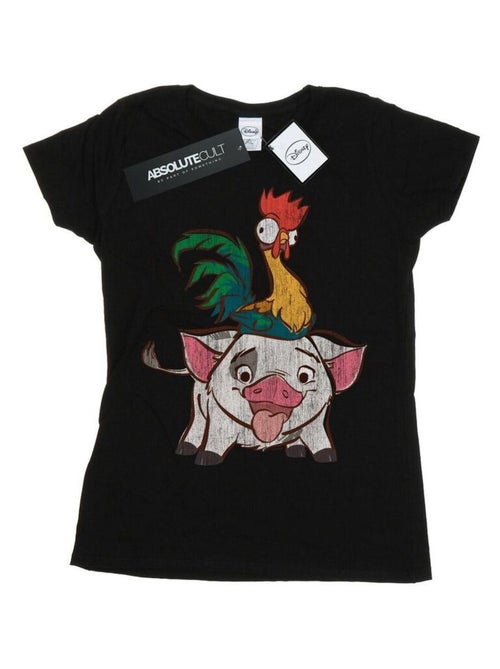 Disney - T-shirt motif Vaiana, Hei Hei et Pua - Kiabi
