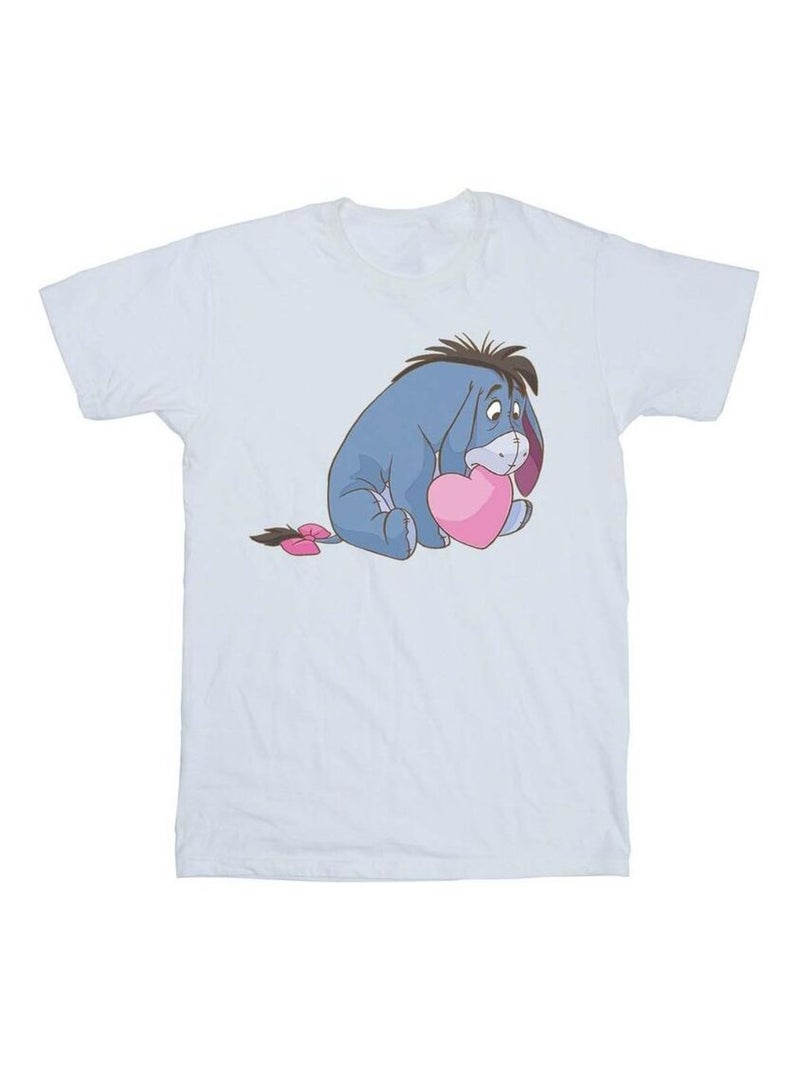 Disney - T-shirt motif Winnie l'ourson et Bourriquet motif/style Bouche Blanc - Kiabi