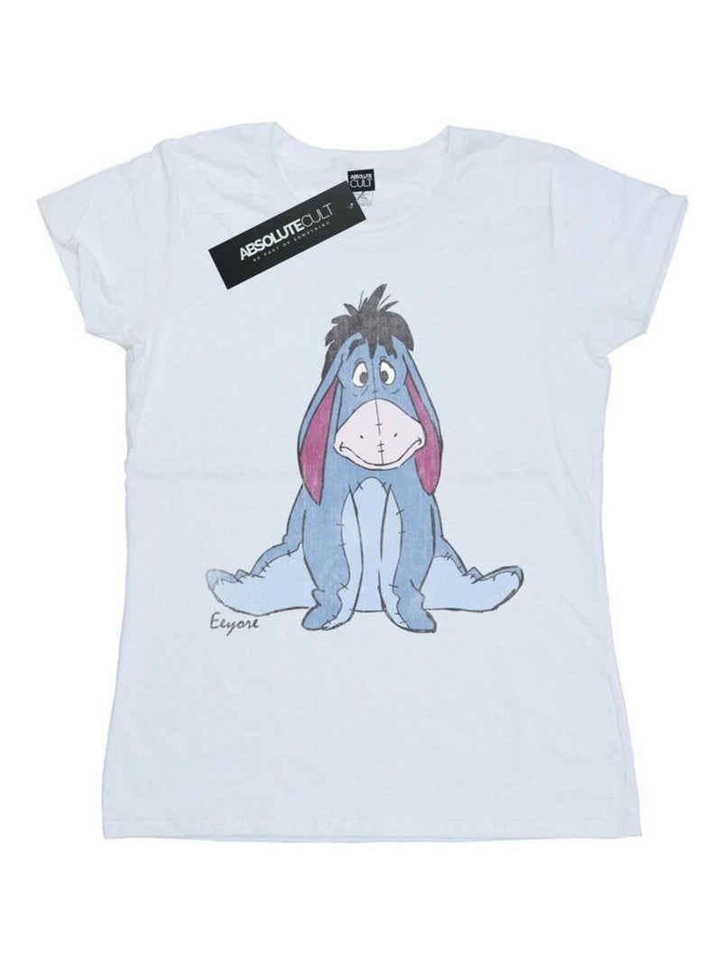 Disney - T-shirt motif Winnie l'ourson et Bourriquet motif/style classique Blanc - Kiabi