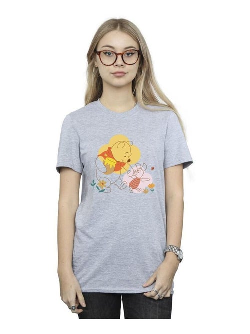 Disney - T-shirt motif Winnie l'ourson et Porcinet - Kiabi