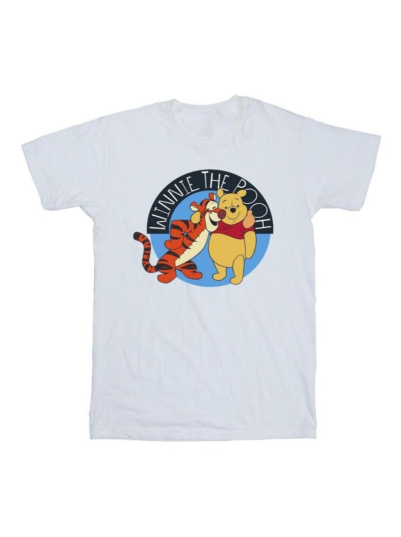 Disney - T-shirt motif Winnie l'ourson et Tigrou Blanc - Kiabi