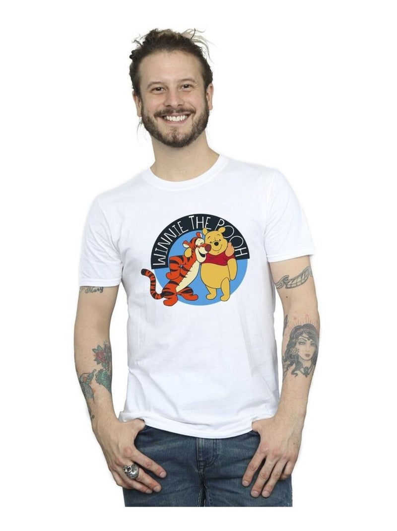 Disney - T-shirt motif Winnie l'ourson et Tigrou Blanc - Kiabi