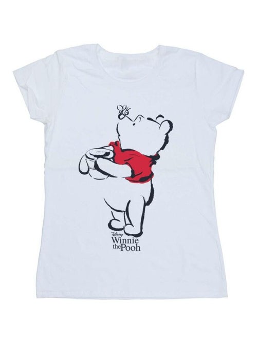 Disney - T-shirt motif Winnie l'ourson motif/style croquis - Kiabi