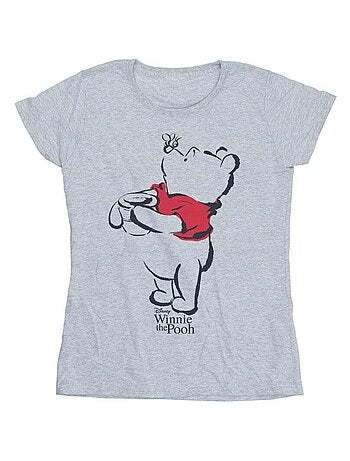 Disney - T-shirt motif Winnie l'ourson motif/style croquis