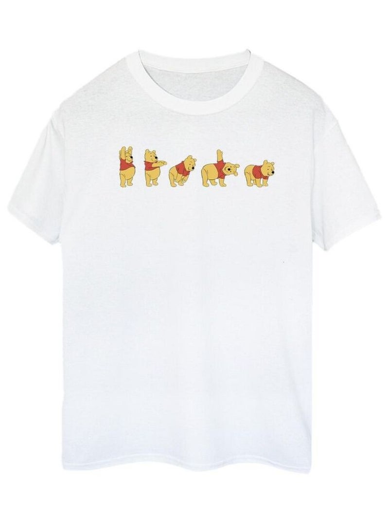 Disney - T-shirt motif Winnie l'ourson motif/style extensible Blanc - Kiabi