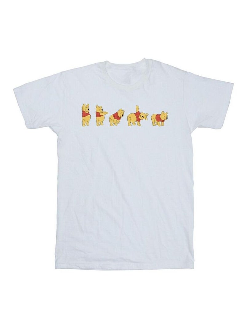 Disney - T-shirt motif Winnie l'ourson motif/style extensible Blanc - Kiabi