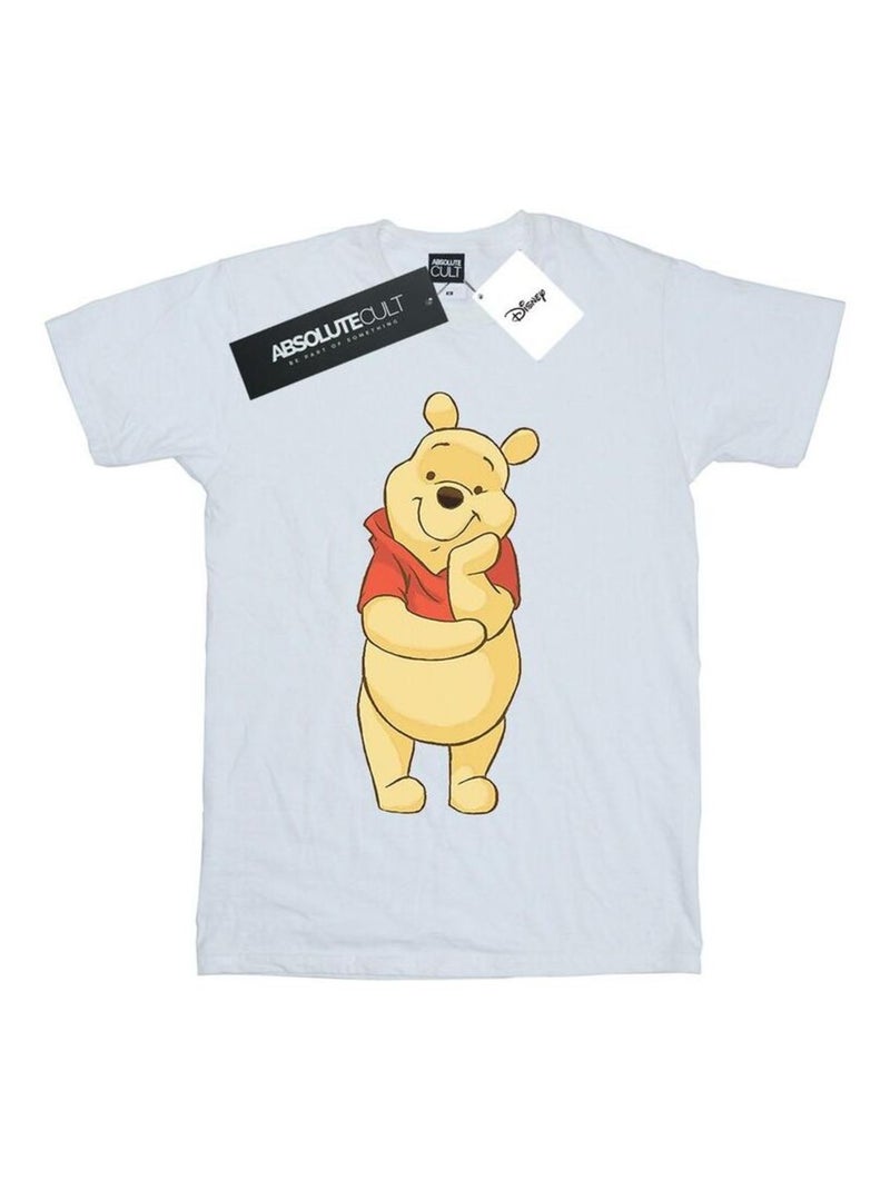 Disney - T-shirt motif Winnie l'ourson motif/style mignon Blanc - Kiabi
