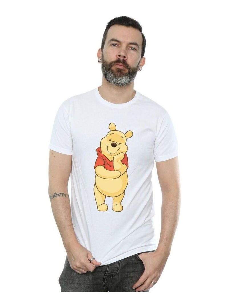 Disney - T-shirt motif Winnie l'ourson motif/style mignon Blanc - Kiabi