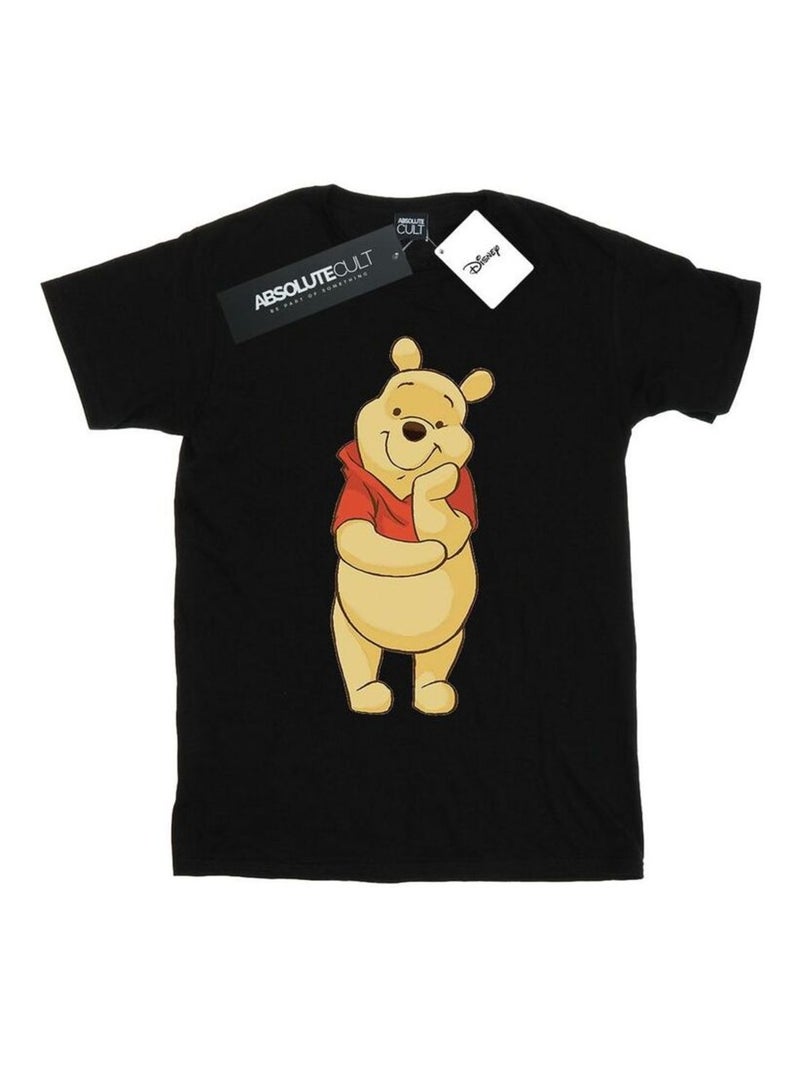 Disney - T-shirt motif Winnie l'ourson motif/style mignon Noir - Kiabi