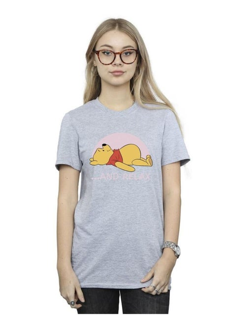 Disney - T-shirt motif Winnie l'ourson motif/style Relax RELAX - Kiabi