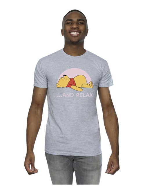 Disney - T-shirt motif Winnie l'ourson motif/style Relax RELAX - Kiabi
