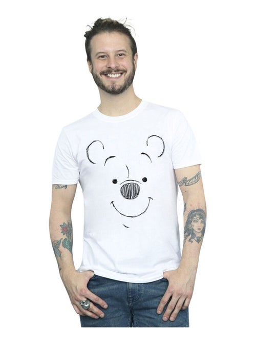 Disney - T-shirt motif Winnie l'ourson motif/style visage - Kiabi