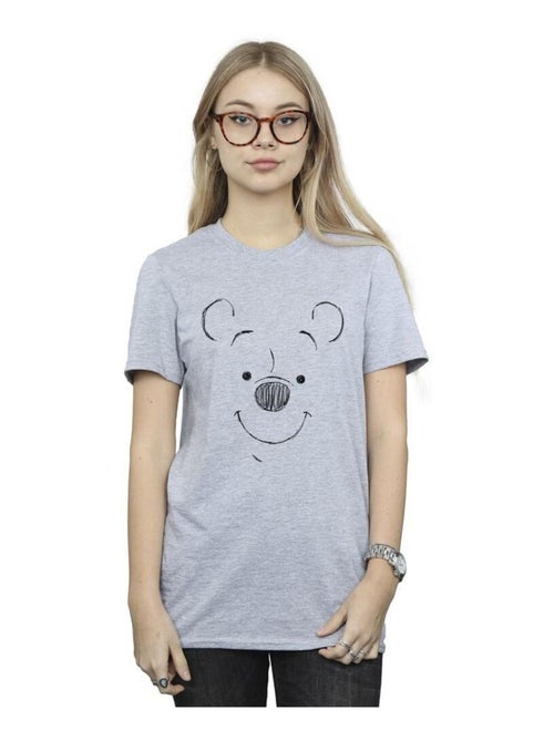 Disney - T-shirt motif Winnie l'ourson motif/style visage - Kiabi