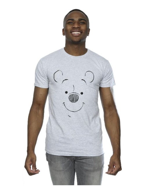 Disney - T-shirt motif Winnie l'ourson motif/style visage - Kiabi