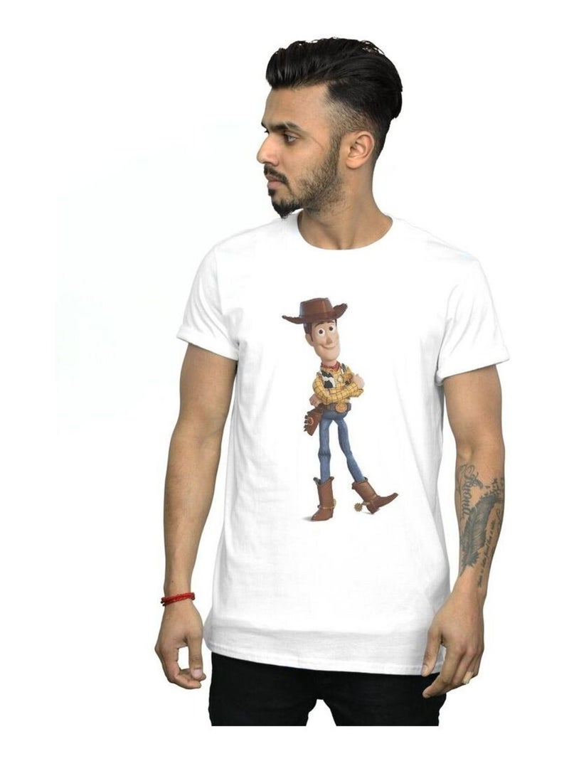 Disney - T-shirt motif Woody Blanc - Kiabi