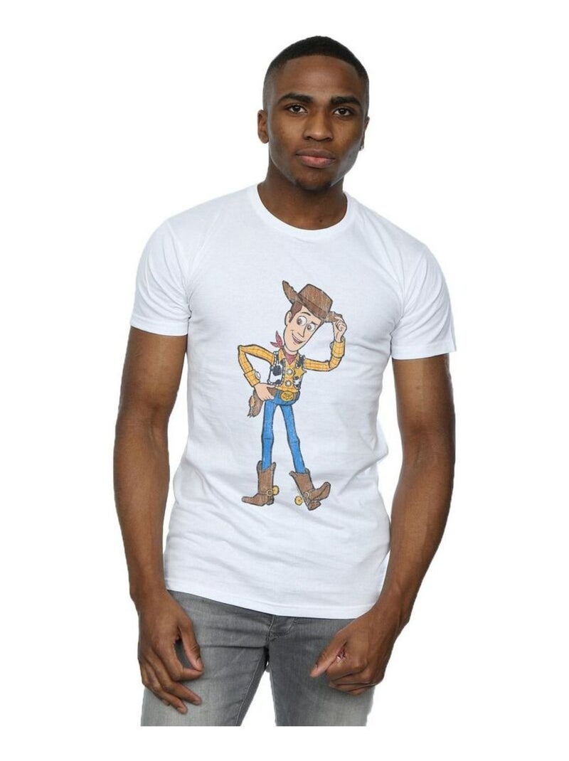 Disney - T-shirt motif Woody motif/style Pose de shérif Blanc - Kiabi