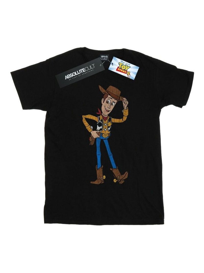 Disney - T-shirt motif Woody motif/style Pose de shérif Noir - Kiabi
