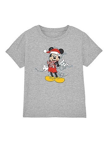 Disney - T-shirt motifs Mickey Mouse et lumières de Noël